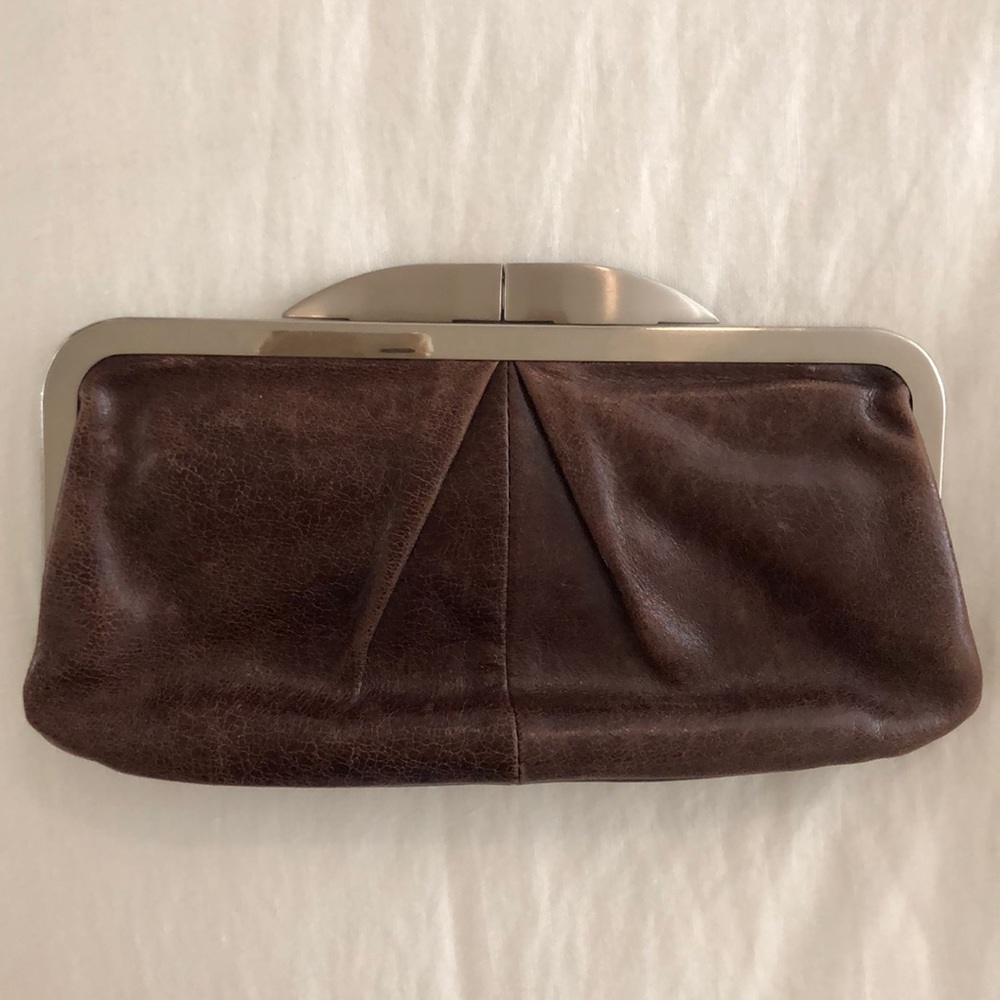 Hobo leather clutch